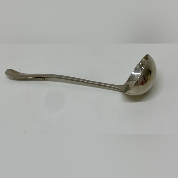 Vintage Raimond Large Raised Rattail Hook Stand Silver Plated Punch Soup Ladle - Picture 3 of 16